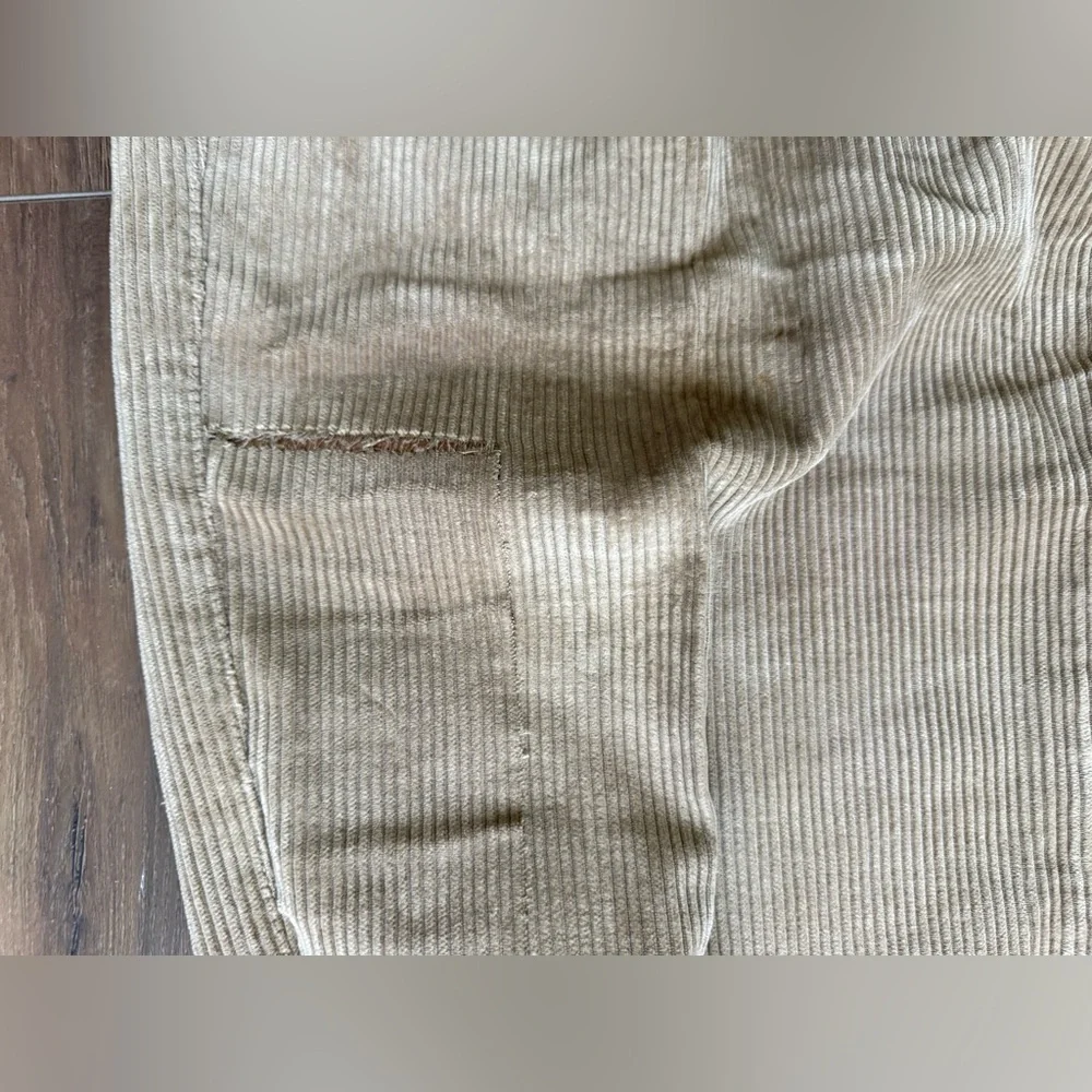 Vintage Polo Ralph Lauren 31x30 Khaki‎ Corduroy Pleated Made In USA